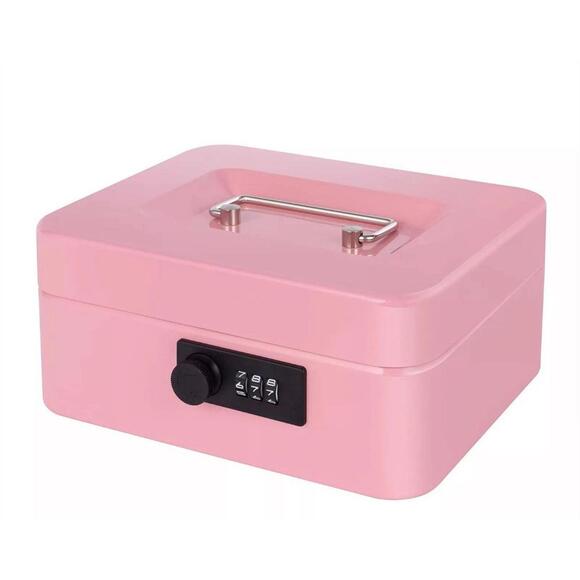Other | Cash Box With Combination Lock And Money Tray Metal Money Box ...